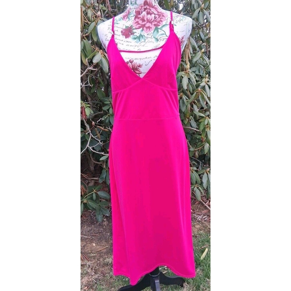 Nicki Minaj Women Pink Spaghetti Strap Evening Slip Dress 2XL Summer New W/tag